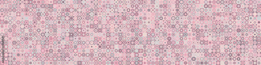 Pattern with random colored Circles Generative Art background illustration
