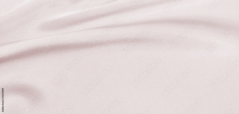 Draped satin and silk pink fabric for festive backgrounds