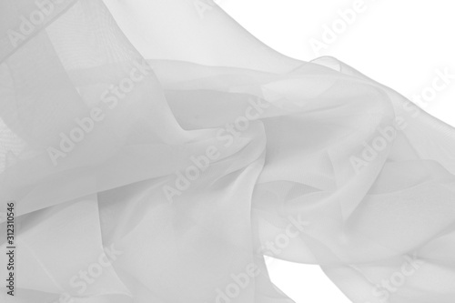 White chiffon lightweight f...
