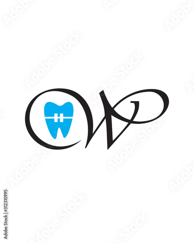 Free Download W Orthodontics Logo, W Dental Logo - GFXLoad