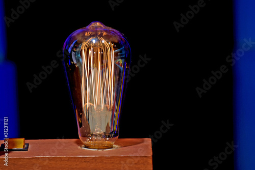 Lâmpada bulbo incandescente luz de tungsténio