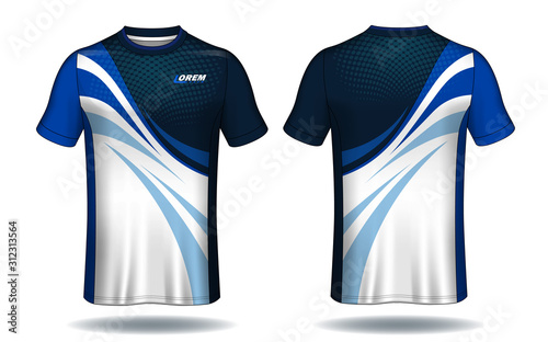 Soccer jersey template.sport t-shirt design.	