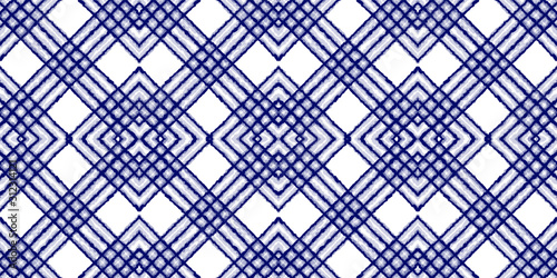 Cold Ikat Vector Seamless Pattern