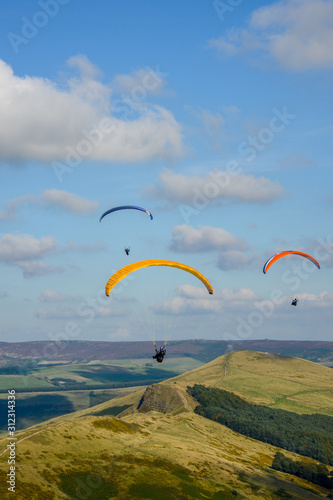 Paragliding in England