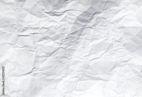 Wrinkled white paper for backgrounds and copy areas