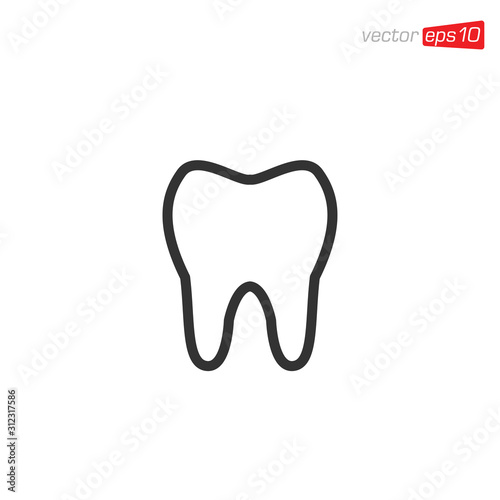 Tooth Dental Icon Design Vector