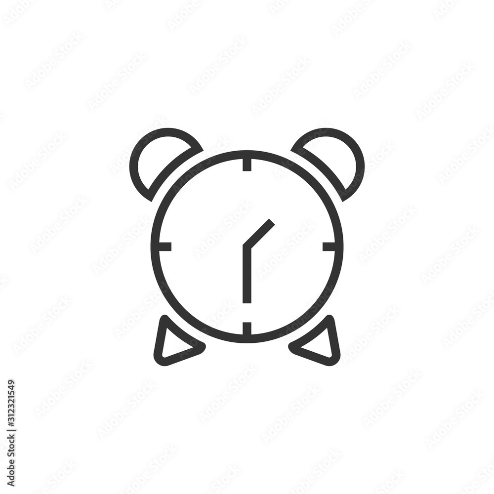 Clock icon in flat style. Watch vector illustration on white isolated background. Timer business concept. Clock icon in flat style. Watch vector illustration on white isolated background. Timer business concept.