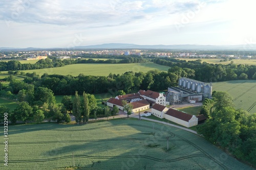 Drone landscape view