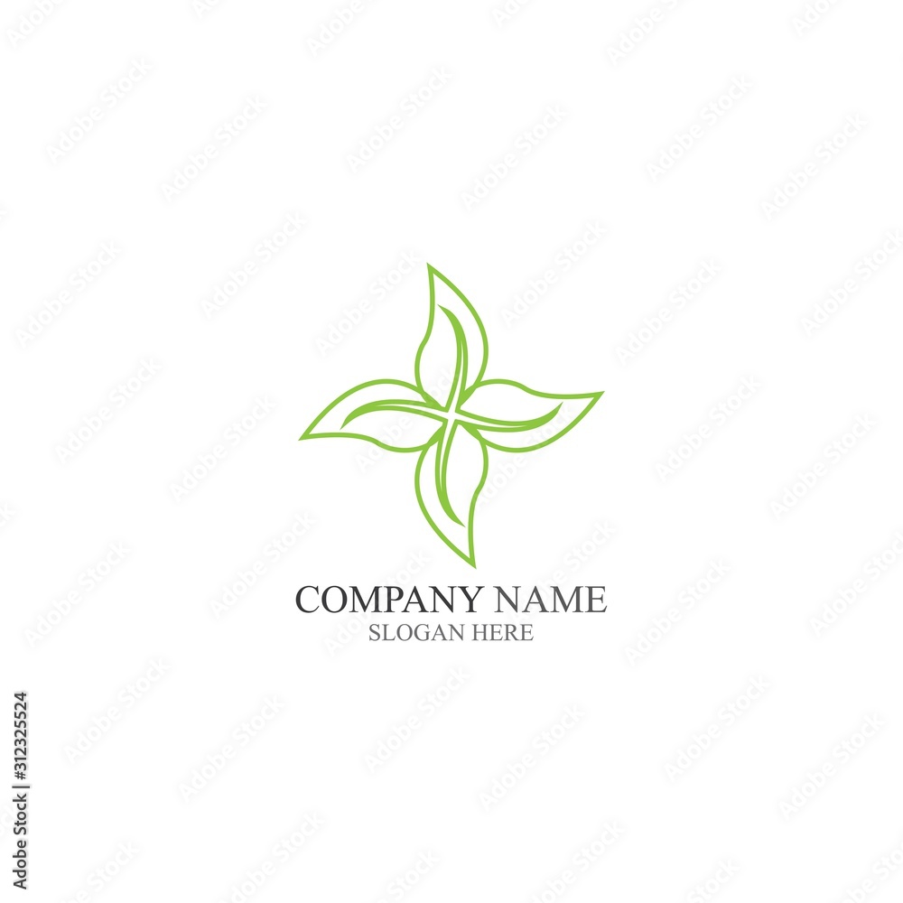Adoption and community care Logo template vector icon