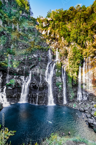 Cascade de Grand-Galet, rivière Langevin, Réunion 