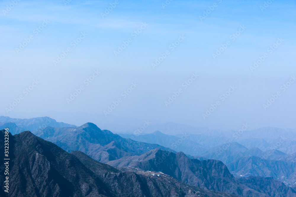 Mountains scenery - natural background - natural park - So beautiful clear blue sky - nice day