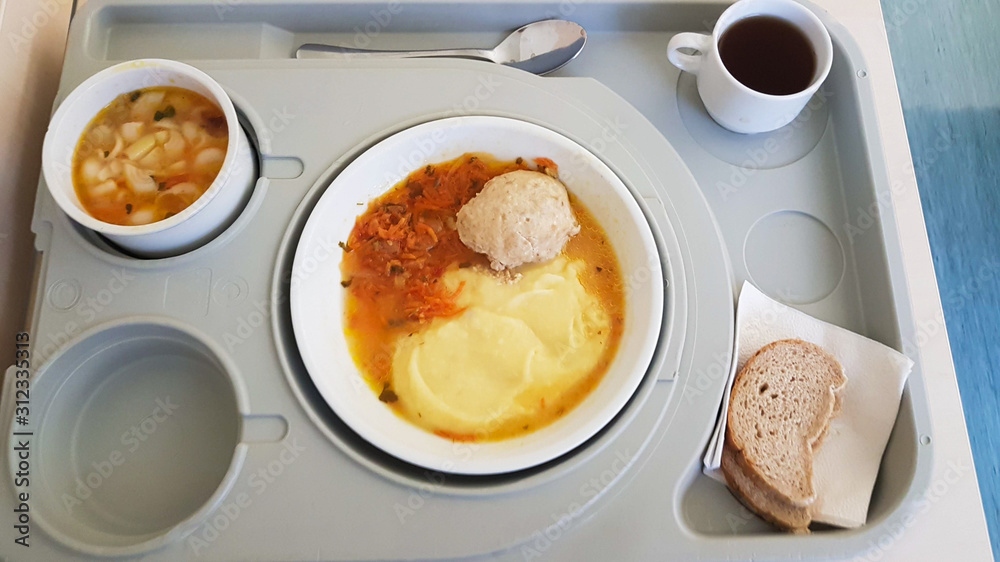 Foods hospital for patients. Healthy diet food