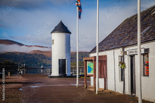 Lighthouse at Loch Linnhe, Scottish Highlands photo