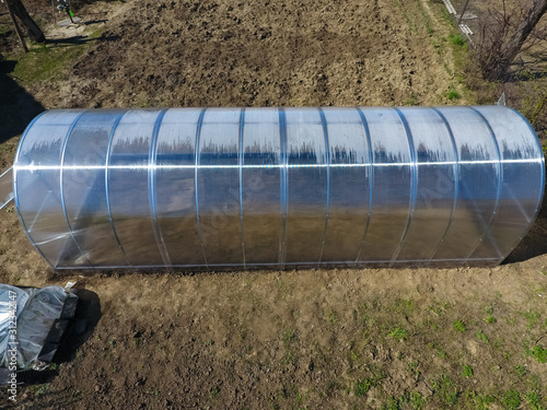 Polycarbonate greenhouse assembled from parts, prefabricated gre