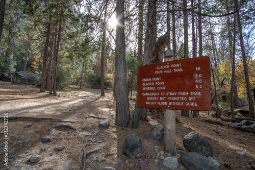 4 Mile Trail Sign Post