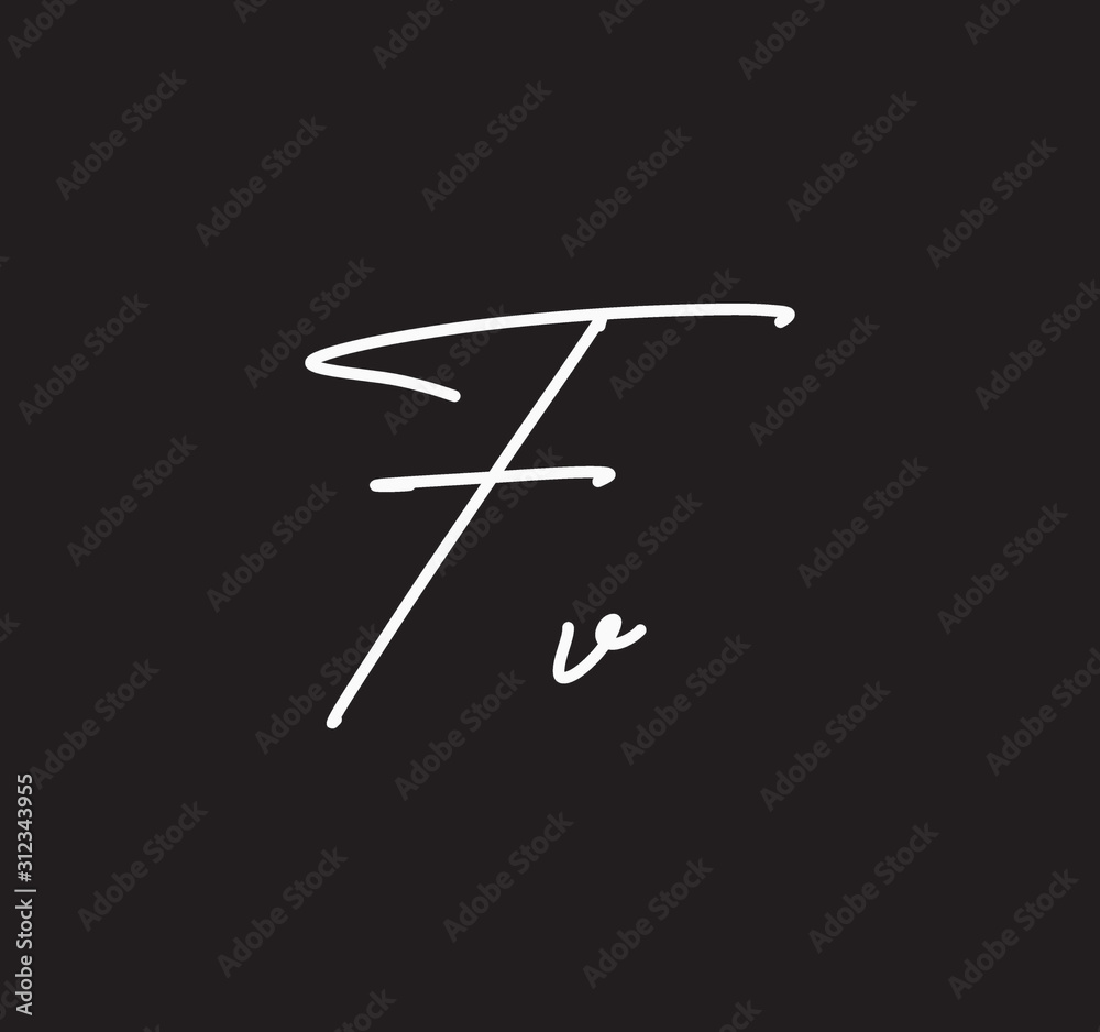 Couple Cursive Letters Initial Signature Handwriting Calligraphy Couple Cursive Letters Initial Signature Handwriting Calligraphy