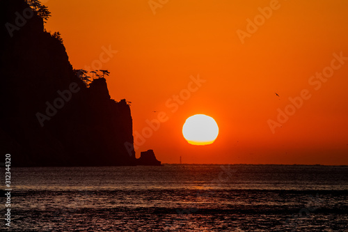 함목해수욕장 일출