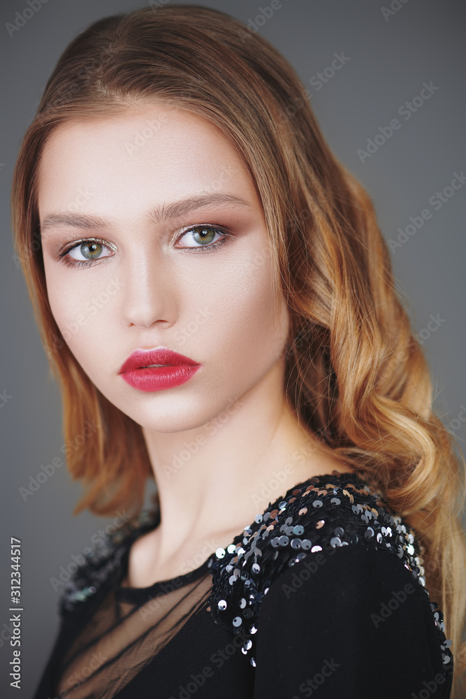 portrait of young model portrait of young model