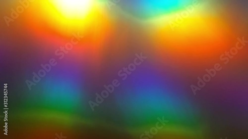 Rainbow abstract glowing light colorful defocused background. Slow motion