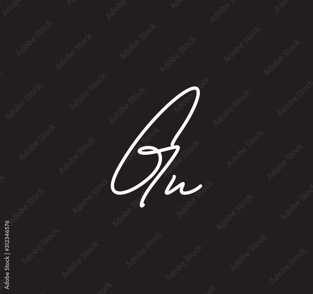 Couple Cursive Letters Initial Signature Handwriting Calligraphy Couple Cursive Letters Initial Signature Handwriting Calligraphy
