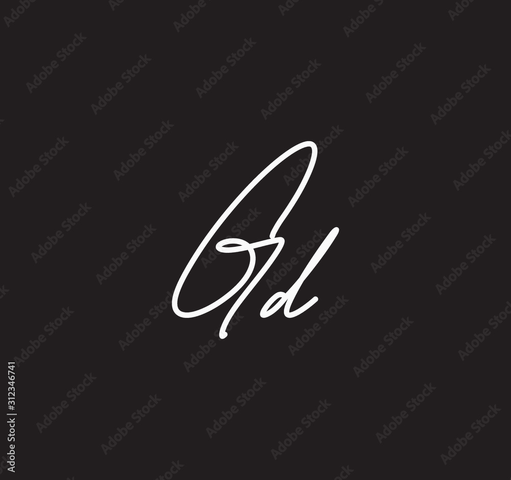 Couple Cursive Letters Initial Signature Handwriting Calligraphy Couple Cursive Letters Initial Signature Handwriting Calligraphy