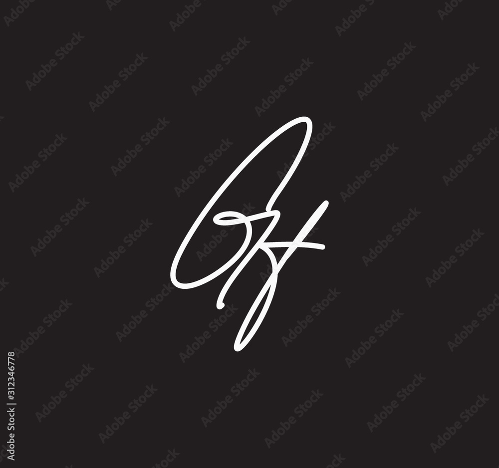 Couple Cursive Letters Initial Signature Handwriting Calligraphy Couple Cursive Letters Initial Signature Handwriting Calligraphy