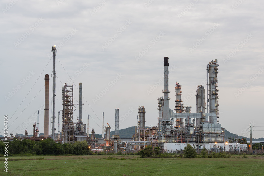 Chemical oil refinery industry plant.