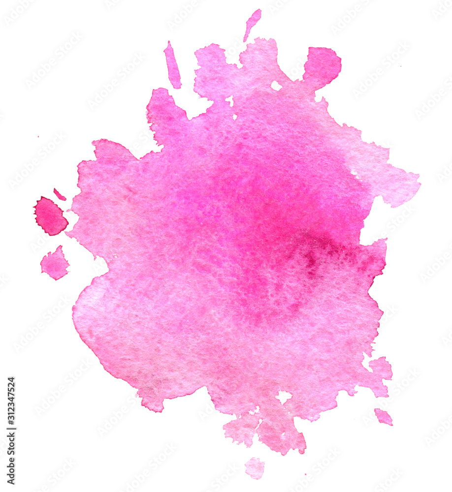 watercolor pink background, paint stain