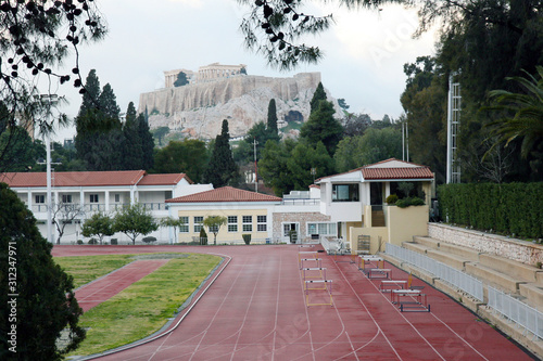 acropolis from ethnikos photo