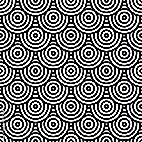 Black and white circle pattern for background
