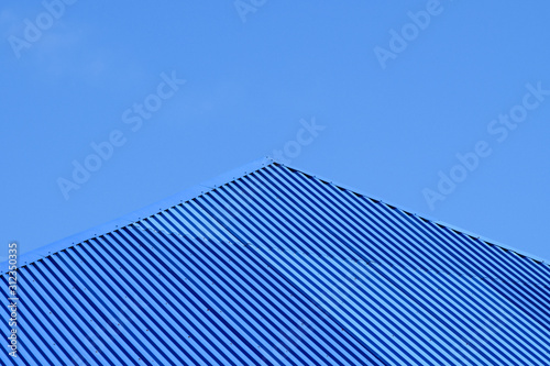 Blue roof metal sheets