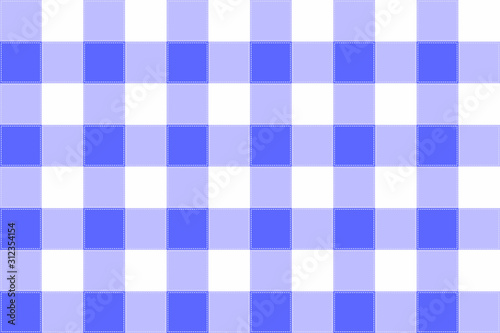 vector blue and white Gingham check pattern design illustration for printing on paper, wallpaper, covers, textiles, fabrics, for decoration, decoupage, and other.