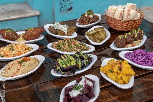 Mediterranean Meze Platter at Israeli Restaurant
