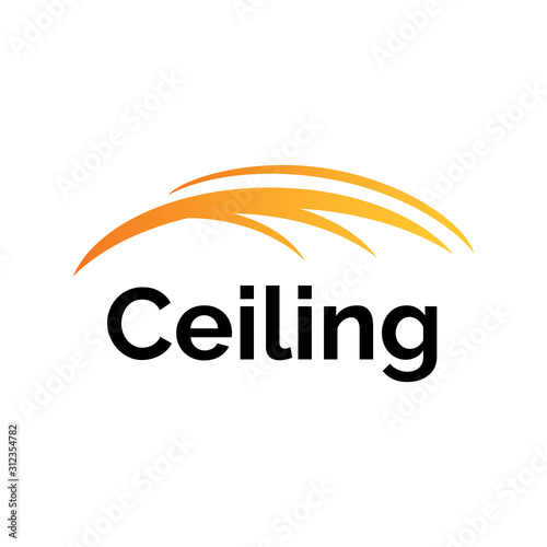 Vector logo of ceilings and stretch ceilings