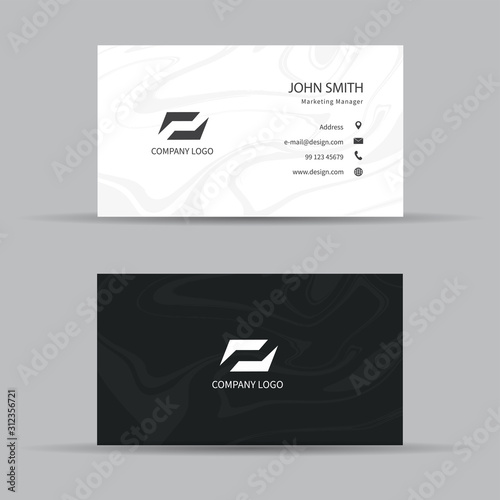 Modern business card template design. Vector illustration.