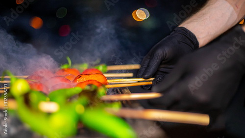 Vegetables grilling 