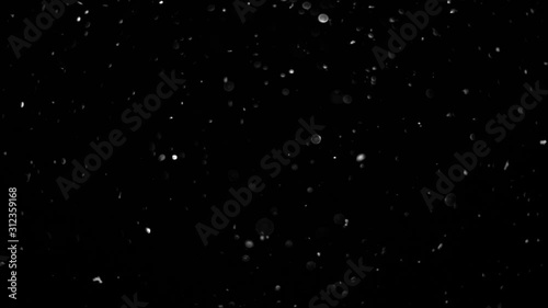particles on black background, abstract overlay with particles and bokeh
