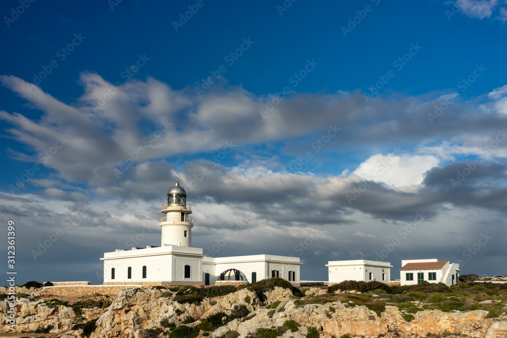 lighthouse on the coast of Minorca