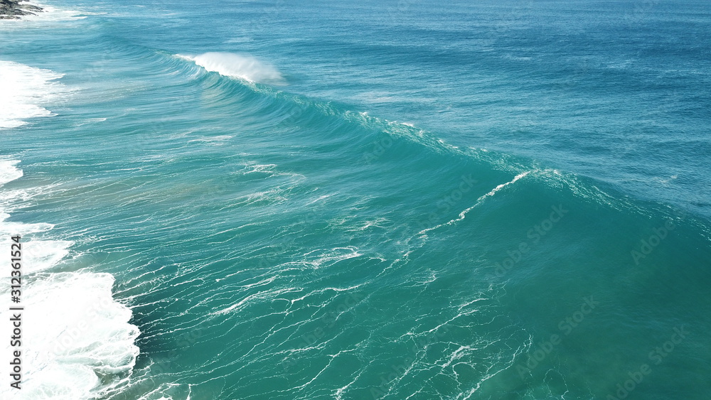 Relax watching the sea the waves and the horizon