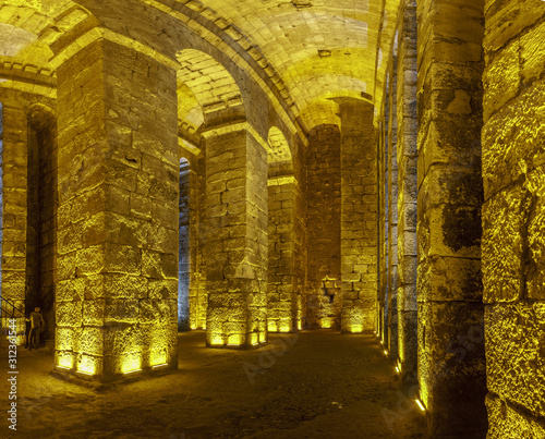 Underground Water Cistern in Dara outside Mardin, Turkey photo