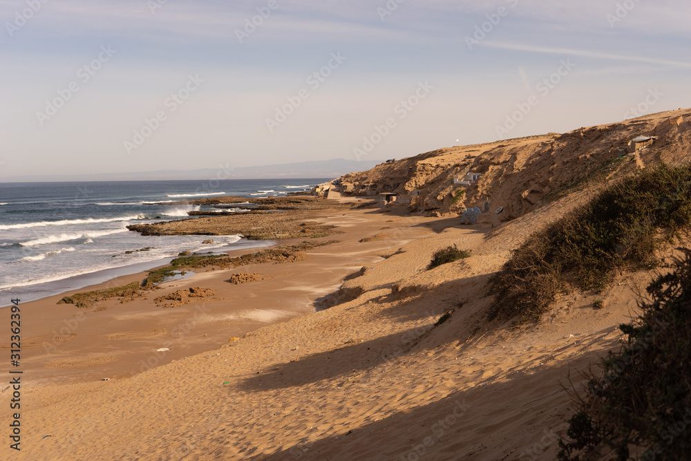 Sand dunes near Sidi R´bat on the atlantic coast of south morocco