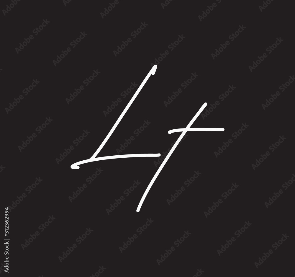 Couple Cursive Letters Initial Signature Handwriting Calligraphy Couple Cursive Letters Initial Signature Handwriting Calligraphy