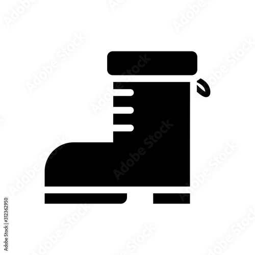 Boot icon vector