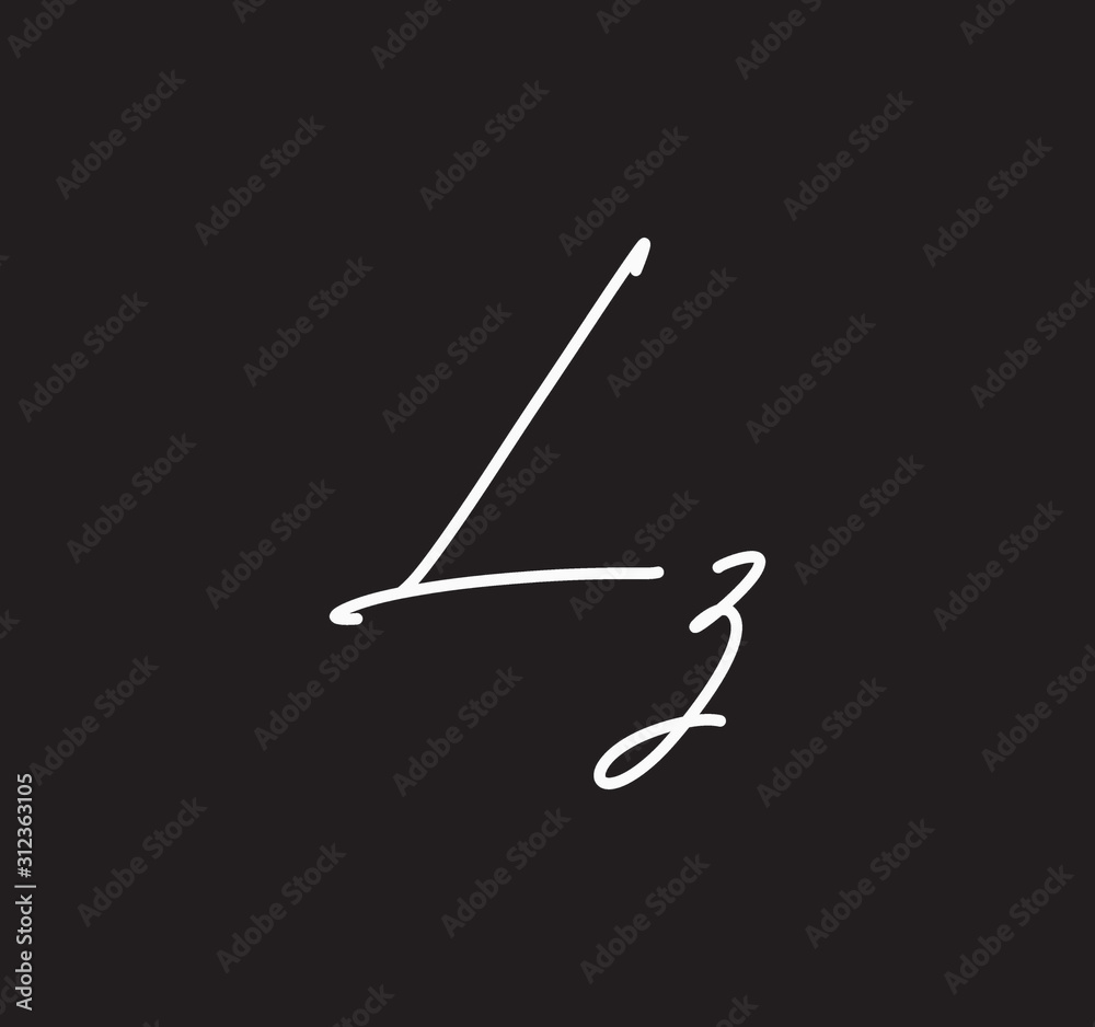 Couple Cursive Letters Initial Signature Handwriting Calligraphy Couple Cursive Letters Initial Signature Handwriting Calligraphy