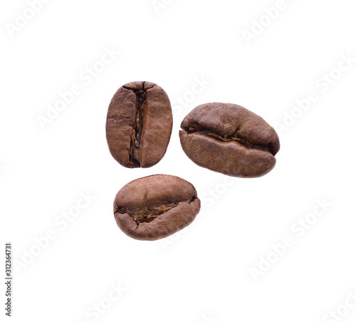 Coffee bean isolated on white