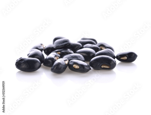 Black bean on white