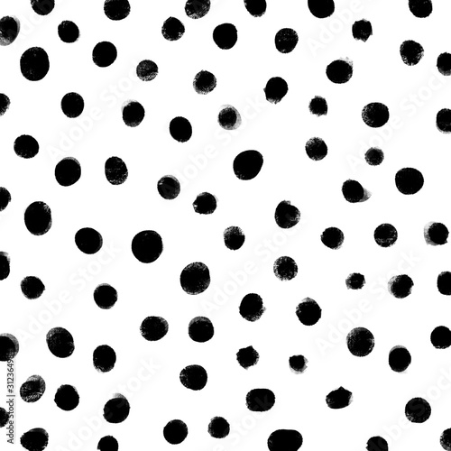 Black dot pattern with white background