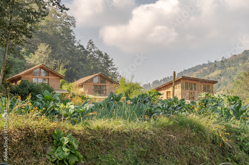 Homestays on Rural Farm with Cloudy Skies