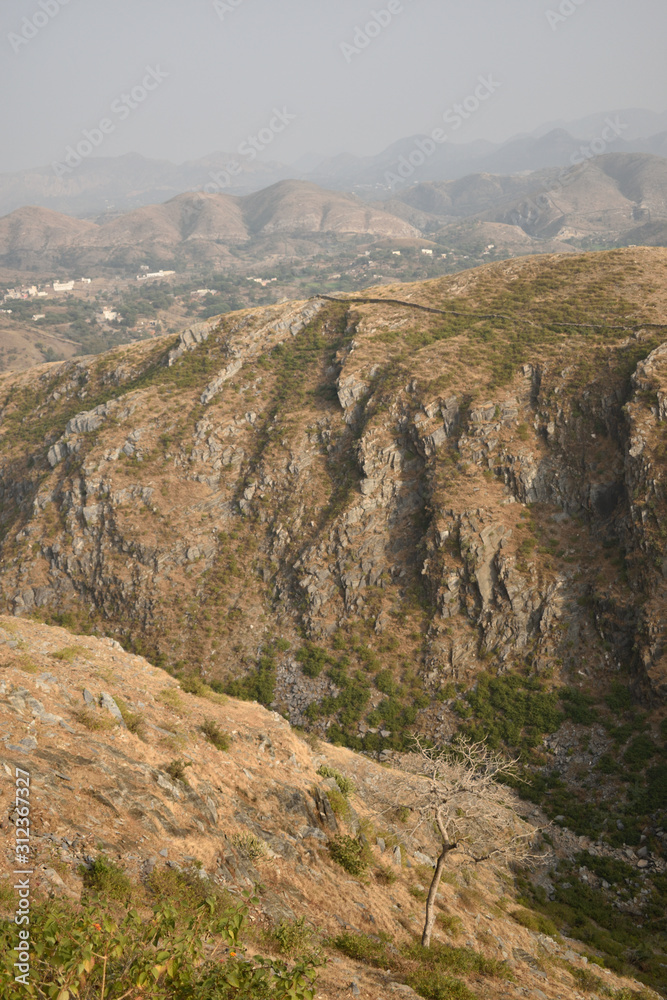 Jhargaji mountain range, Udaipur, India