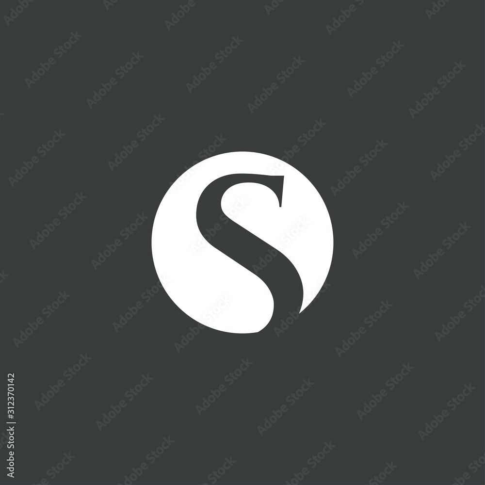 Monogram Design Letter with Combination Letter S and Circle Monogram Design Letter with Combination Letter S and Circle